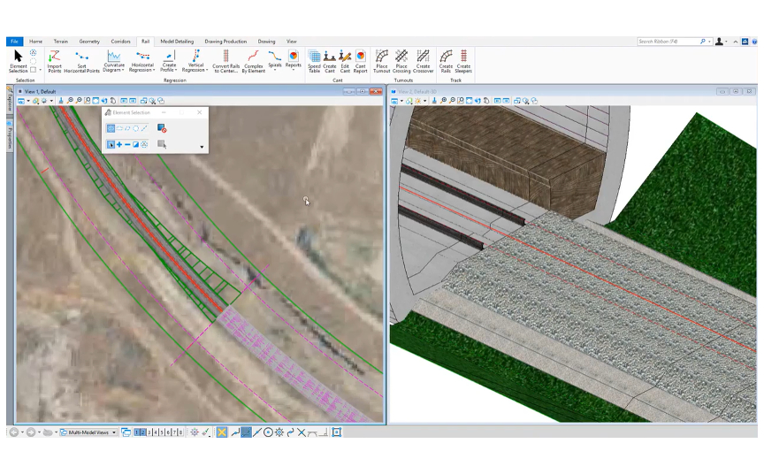 Create Rail and sleepers