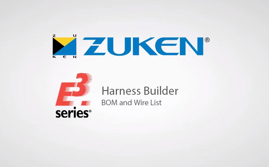 Harness Builder for E3.series - BOM and wire list